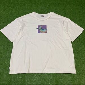 Vans Premium Down The Rabbit Hole T-Shirt XL White Reverse Stitch Embroidered